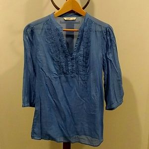 Lightweight blue blouse